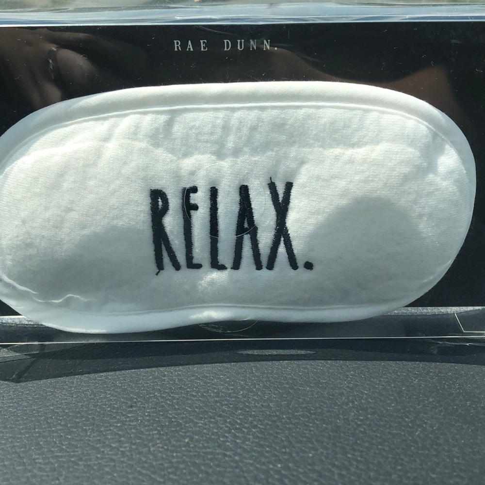 NIB RAE DUNN “RELAX” SLEEP MASK 😴